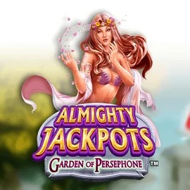Almighty Jackpots: Garden of Persephone game by Novomatic – logo hosted on Fugu Casino
