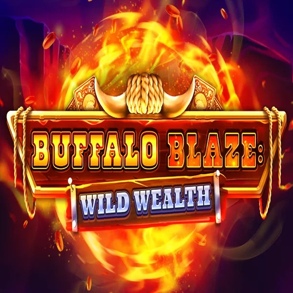 Buffalo Blaze Wild Wealth logo by OctoPlay at Fugu Casino