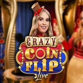 Crazy Coin Flip logo – Live Casino by Evolution at Fugu Casino