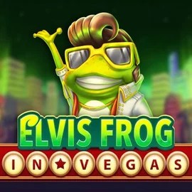 Official Slots logo: Elvis Frog In Vegas by BGAMING at Fugu Casino
