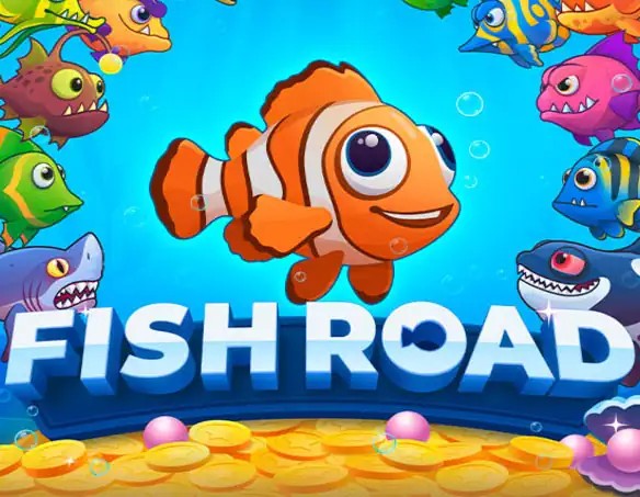 Fish Road online game logo by InOut on fuguscasino.net