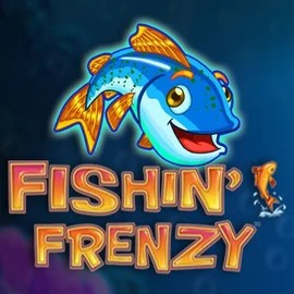 Fishin Frenzy logo – Slots by Blueprint Gaming at Fugu Casino
