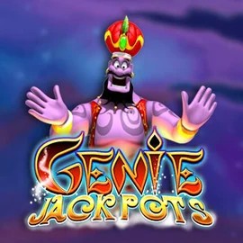 Jackpots logo of Genie Jackpots from Blueprint Gaming at Fugu Casino