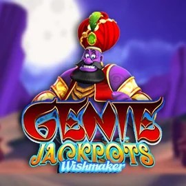 Genie Jackpots Wishmaker logo by Blueprint Gaming at Fugu Casino