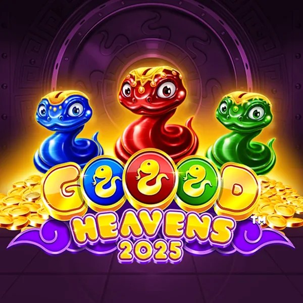 Official Slots logo: Goood Heavens by Rarestone Gaming at Fugu Casino