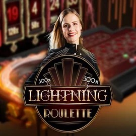 Lightning Roulette casino game by Evolution – featured logo at Fugu Casino