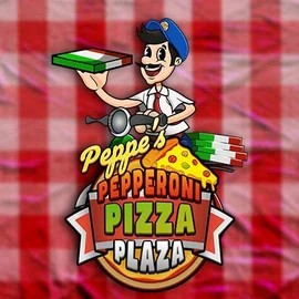 Peppe’s Pepperoni Pizza Plaza casino game by Pragmatic Play – featured logo at Fugu Casino