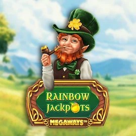 Rainbow Jackpots Megaways logo – Jackpots by Red Tiger Gaming at Fugu Casino