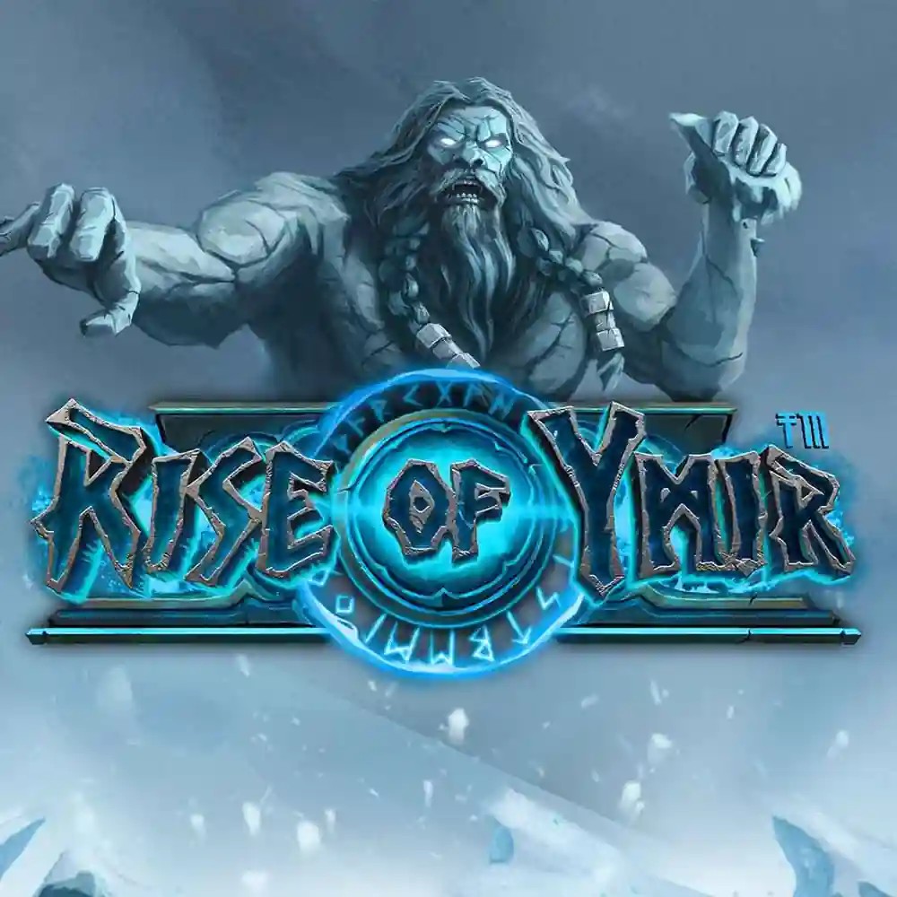 Rise of Ymir slot logo by Hacksaw Gaming at Fugu Casino