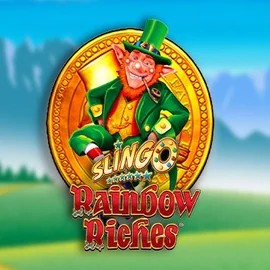Slingo Rainbow Riches slot icon by Gaming Realms, available at Fugu Casino