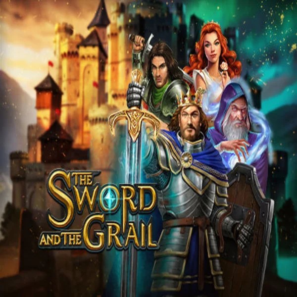 The Sword and the Grail online game logo by Play'n GO on fuguscasino.net
