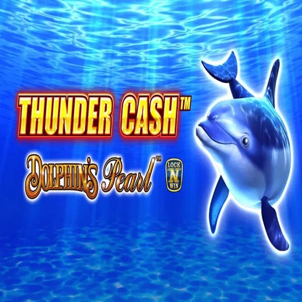 Official Slots logo: Thunder Cash Dolphins Pearl by Novomatic at Fugu Casino